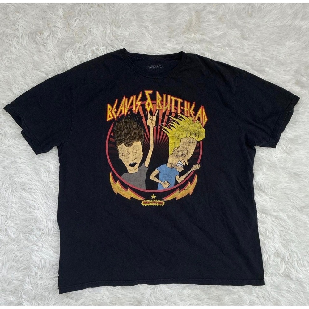 Beavis and Butthead Vintage Heavy Metal 90s Cartoon Graphic Streetwear T-Shirt